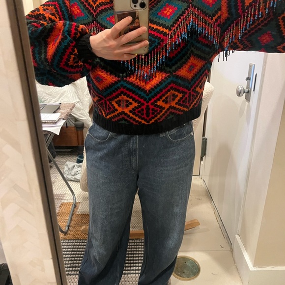 Farm Rio Rauti Beaded Sweater Size Large - Picture 6 of 7